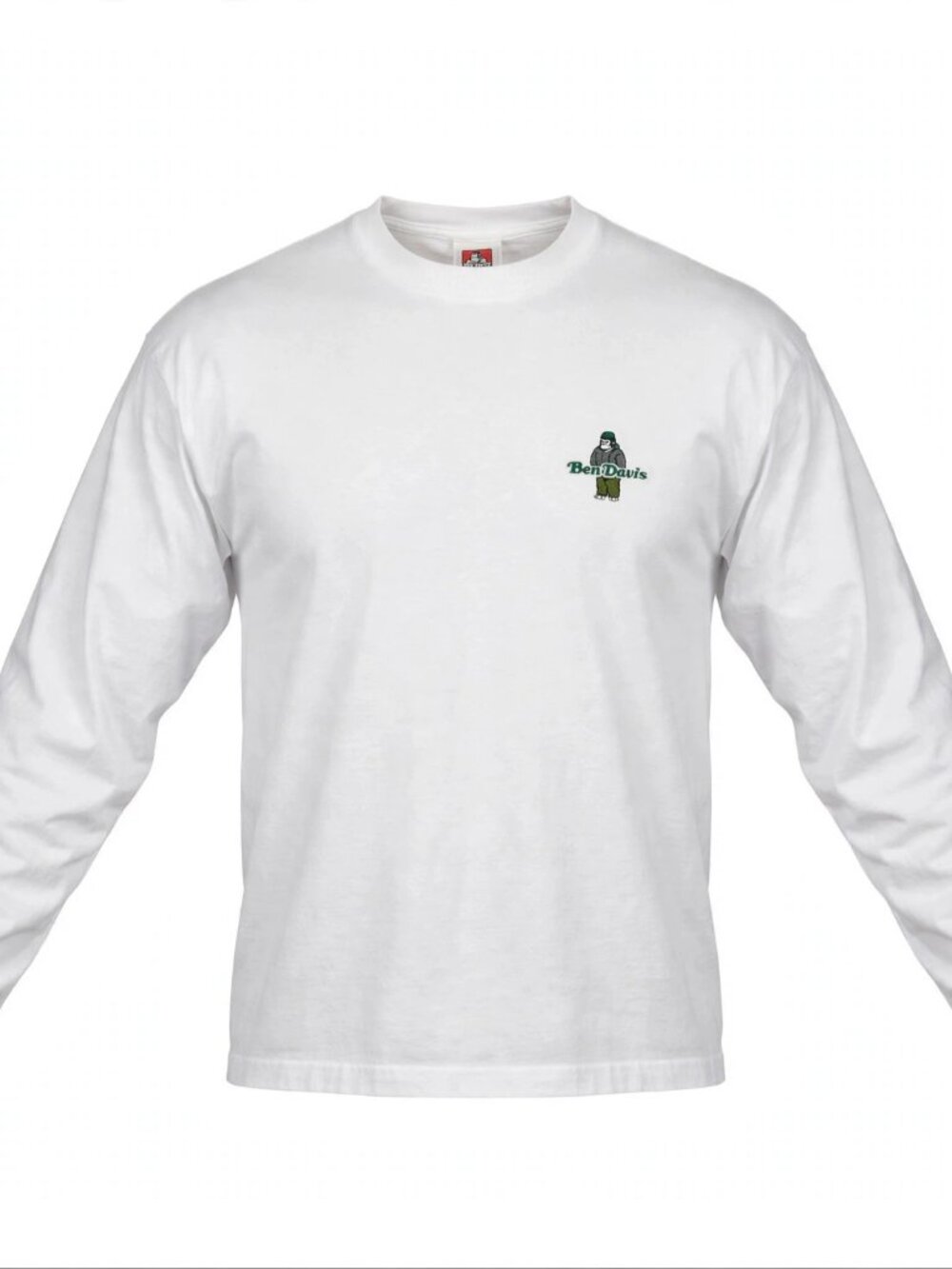 Men's Ben Davis White Long Sleeve Shirt Size Large Excellent